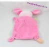 Doudou flat dog pink embroidered tiles 29 cm NICOTOY