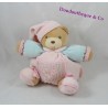 Grassi rosa di orsi Doudou KALOO Liliblue cuore blu braccia 20 cm