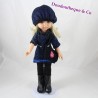 Noche de muñeca rubia Claudia PAOLA REINA 04501 traje azul 32 cm