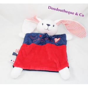 Doudou flat rabbit children's words blue red tiny Kiss 29 cm