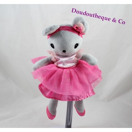 Doudou mouse H & M dress pink dancer tutu ballerina 25 cm