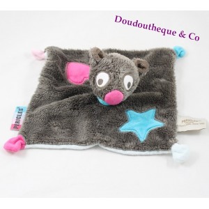 Doudou flat Berry dog PERICLES Forest heart Pink Blue Star