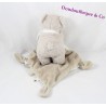Blankie bear CHEEKBONE handkerchief star white Mole Intermarché 34 cm