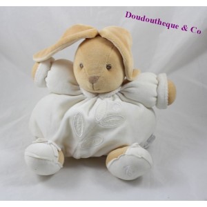 Budderball Doudou rabbit KALOO Dragée leaves white 22 cm