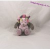 Mini blankie Hedgehog NATTOU Manon and Brown rose Alizée rattle Bell 16 cm