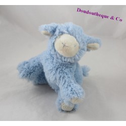 Blanket plush sheep PEDIATRIL AVÈNE blue 17 cm