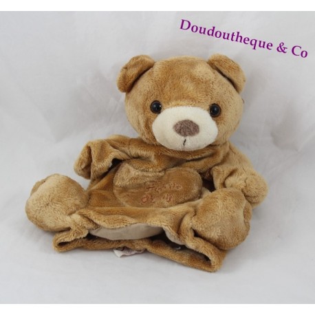 DouDou marionetta orso orso storia tasca di Brown 23 cm