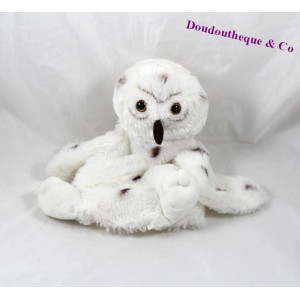 Divertido muñeco de Doudou creaciones DANI 24 cm blanco buho marrón
