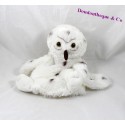 Divertido muñeco de Doudou creaciones DANI 24 cm blanco buho marrón