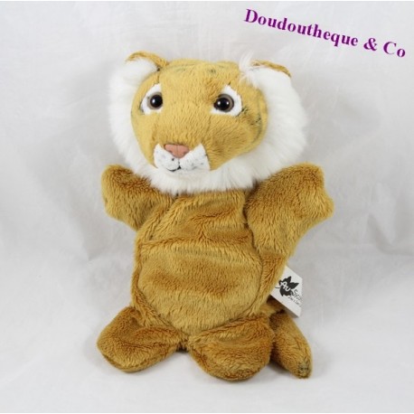 Doudou Marionette Tiger AUSYCOMORE Beige 25 cm