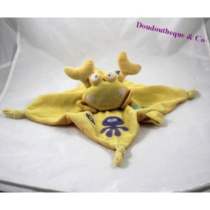 Doudou flat crab, yellow children's words