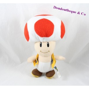 Stuffed Toad SUPER MARIO Nintendo mushroom 20 cm