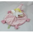 Doudou flat pink round TITOUTAM fairy star hearts 26 cm