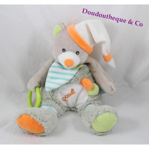 Actividades oso Teddy de NAT bebé Oscar ' Oscar el cachorro gris naranja 26 cm