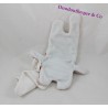 Doudou handkerchief rabbit red blue white MARÈSE 27 cm