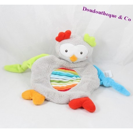 Doudou plano bonito BABY CLUB C&A búho nudo brazo 24 cm