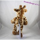 Doudou girafe NICOTOY Funky long legs beige tâches marron poils longs 40 cm