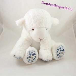 Plüsch Schaf der kleine Prinz blau weiße Cottonblue sitzend 30 cm