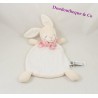 Doudou conejo plana H & M bufanda guisantes rosa blanco 30 cm