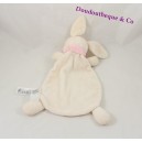 Doudou rabbit flat H & M scarf Pink White peas 30 cm