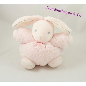 Doudou ball rabbit KALOO Light pink pearl little rabbit 18 cm