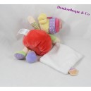 Doudou handkerchief doll blonde DOUDOU and company Les Demoiselles cupcakes rose DC2770 19 cm