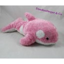 Relleno Orca MARINELAND rosa y blanco pelo largo 35 cm