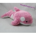 Stuffed Orca MARINELAND pink and white hair long 35 cm