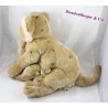 Peluche maman lionne et son bébé lionceau ANNA CLUB PLUSH Wwf lion beige tâches 40 cm