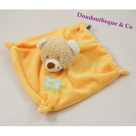 Bear piatto giraffa del bambino di Doudou TEX arancione stemma 23cm