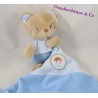 Teddy bear handkerchief TEX BABY blue 