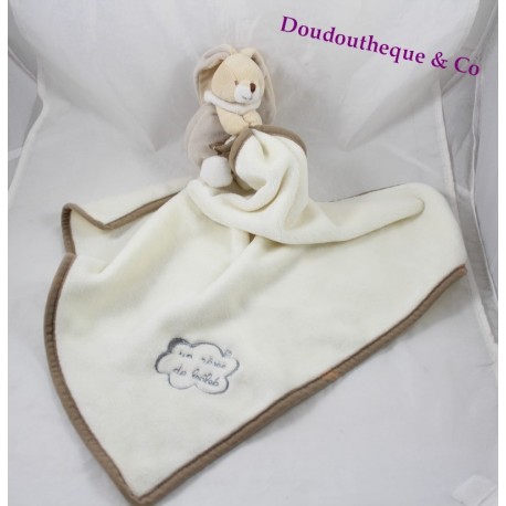 Coperta coniglio coperta A BABY'S DREAM beige marrone 50 cm