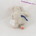 Doudou Elefant MOULIN ROTY Beige 13 cm Papoum Schnuller befestigt