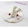 Doudou plat rond cerf renne TAPE A L'OEIL TAO beige Protect the animals 20 cm
