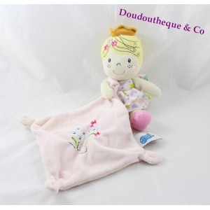 Doudou Princess CASINO rosa Blumenmädchen Taschentuch