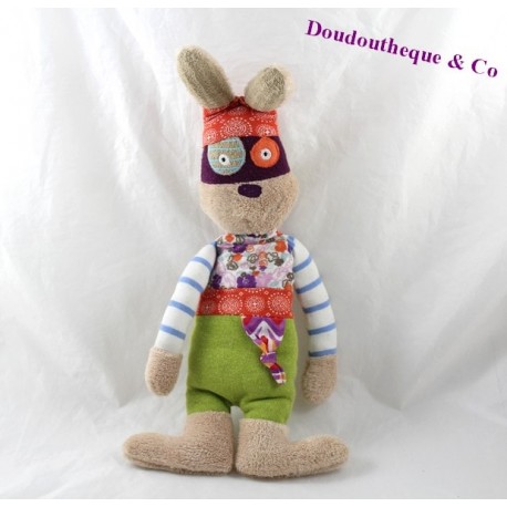 Doudou rabbit ON CHUCHOTE A my ear mask purple 32 cm