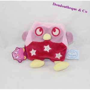 Doudou DOUDOU and company OWL OWL rattle it shines luminescent pink 13 cm