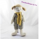Plush sheep MOULIN ROTY overalls striped 32 cm