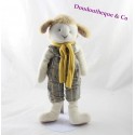 Plush sheep MOULIN ROTY overalls striped 32 cm