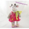 Cow plush NICOTOY pink scarf dress Green 30 cm
