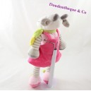 Cow plush NICOTOY pink scarf dress Green 30 cm