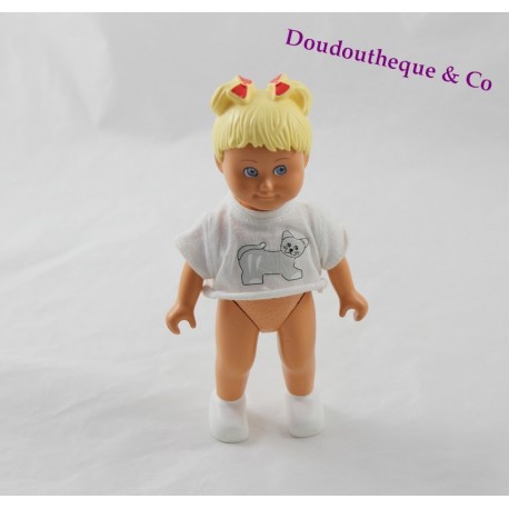 Blonde Puppe LEGO DUPLO T-shirt cat Vintage 15 cm Blonde Puppe LEGO DUPLO T-shirt cat Vintage 15 cm