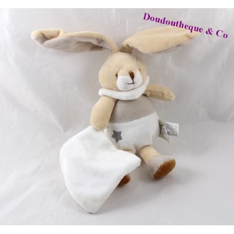 Doudou Taschentuch Beige 19 cm ein Traum-Baby-Kaninchen