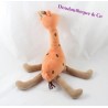 Peluche girafe JACADI orange marron 30 cm