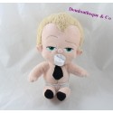 Peluche bébé garçon Baby Boss blond cravate noire 20 cm