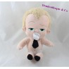 Peluche bébé garçon Baby Boss blond cravate noire 20 cm