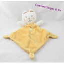 Doudou flat cat dress yellow diamond GEMO bee 34 cm