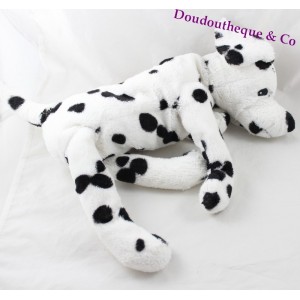 Peluche chien IKEA dalmatien blanc tâches noires Gosig Vovven 48 cm