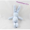 Mini doudou coniglio ricamato figlio JACADI blu grigio 25 cm