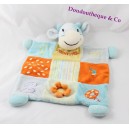 Cow flat Doudou ORCHESTRA square patchwork 123 Bell
